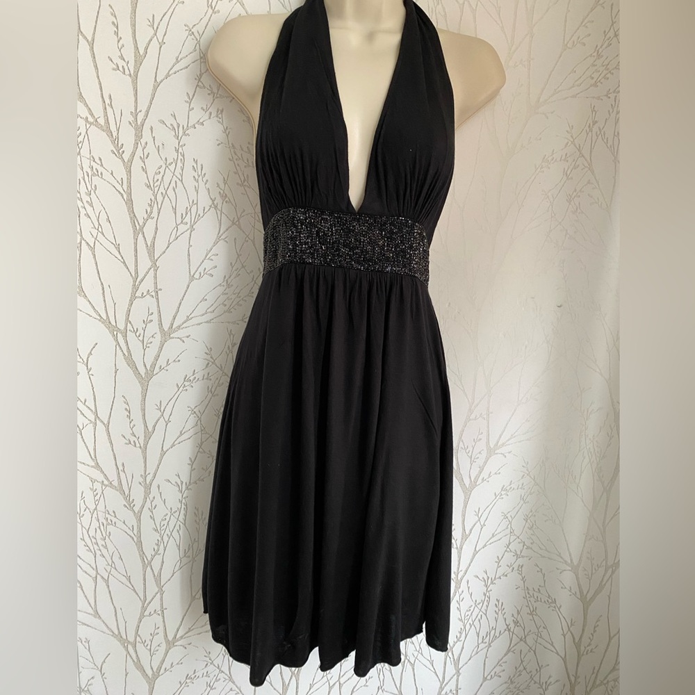 Anthropology Black cocktail dress